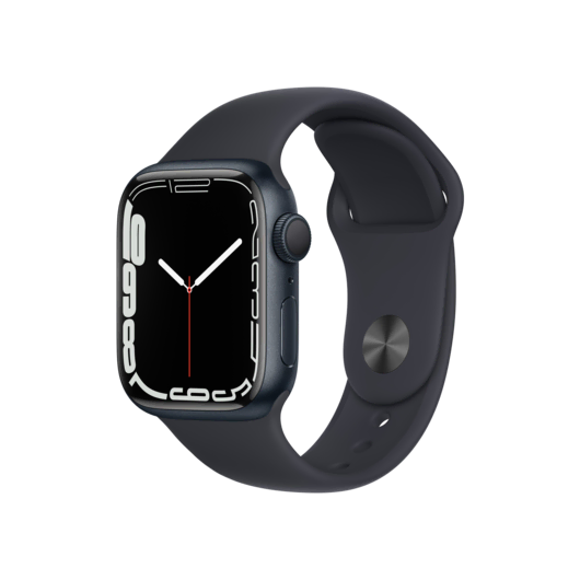 Apple Watch Series 7, 41mm Gece Yarısı Giyilebilir Teknoloji