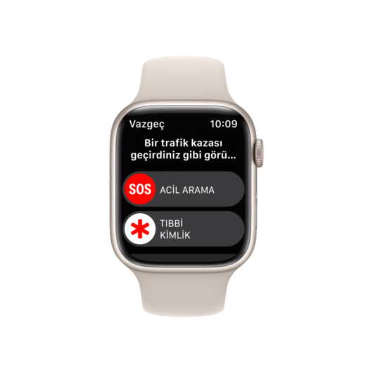 Apple Watch Series 8, 45mm Yıldız Işığı 