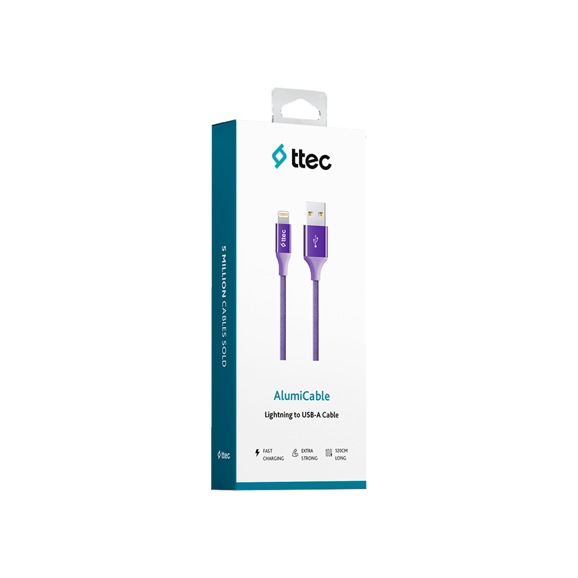 Ttec AlumiCable iPh. Şarj Kablosu Mor Şarj Kabloları